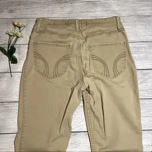School Hollister Brown Pants Hollister Girls Khaki Skinny Jeans - Main Image